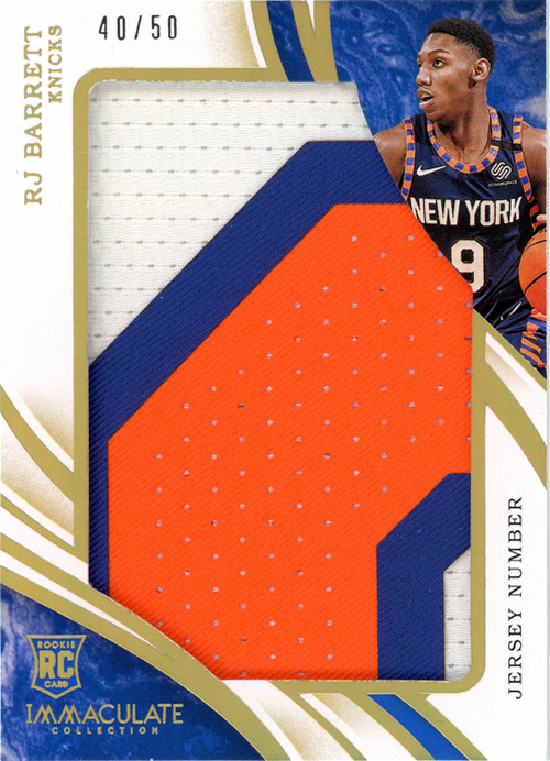 RJ Barrett trading card