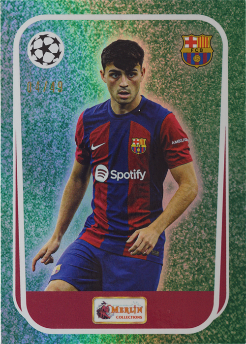 Pedri trading card