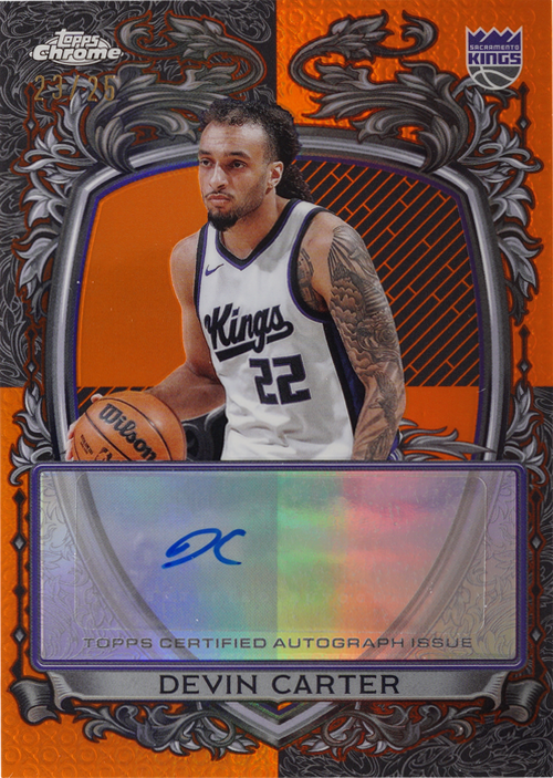 Devin Carter trading card