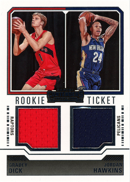 Gradey Dick/Jordan Hawkins trading card