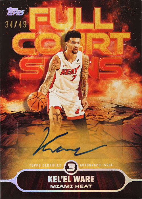 Kel'el Ware trading card