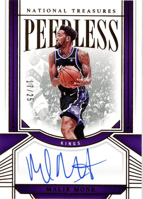 Malik Monk trading card