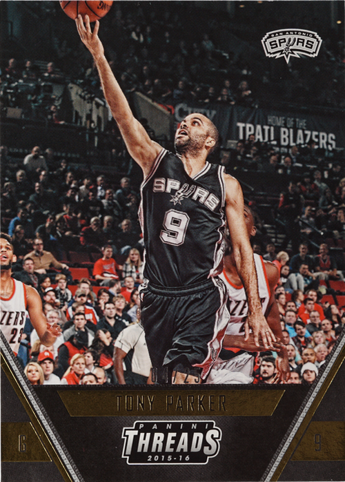 Tony Parker trading card