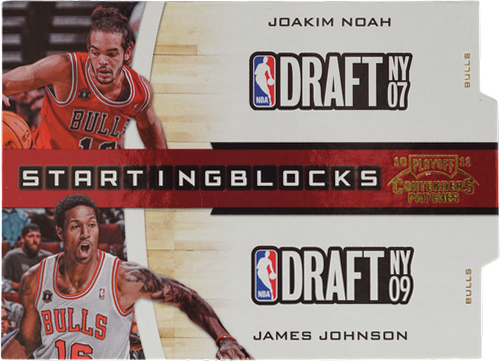 Joakim Noah/James Johnson trading card