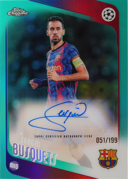 Sergio Busquets trading card