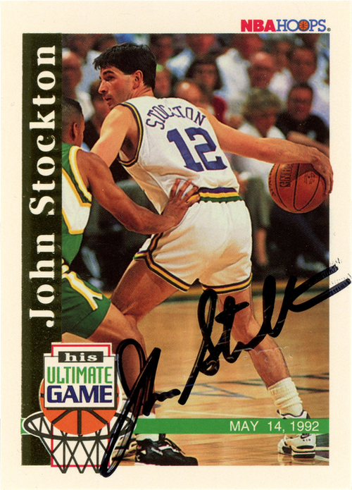 John Stockton trading card