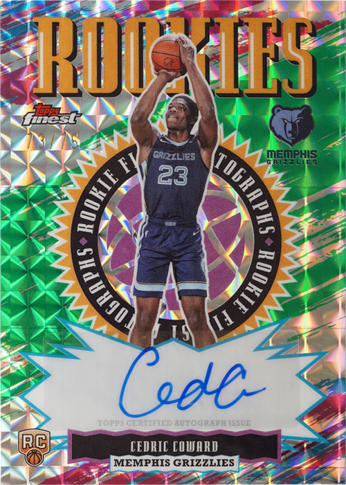 Cedric Coward trading card