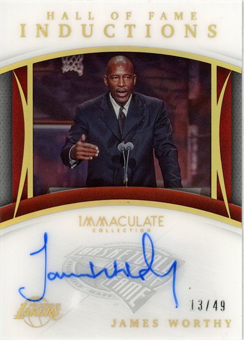 James Worthy trading card
