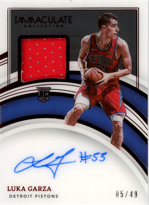 Luka Garza trading card