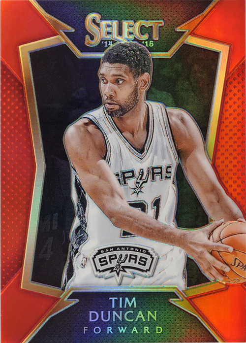 Tim Duncan trading card