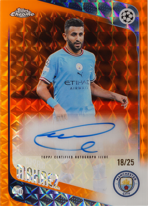 Riyad Mahrez trading card