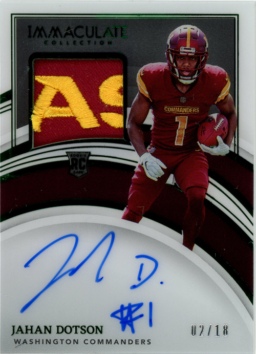 Jahan Dotson trading card