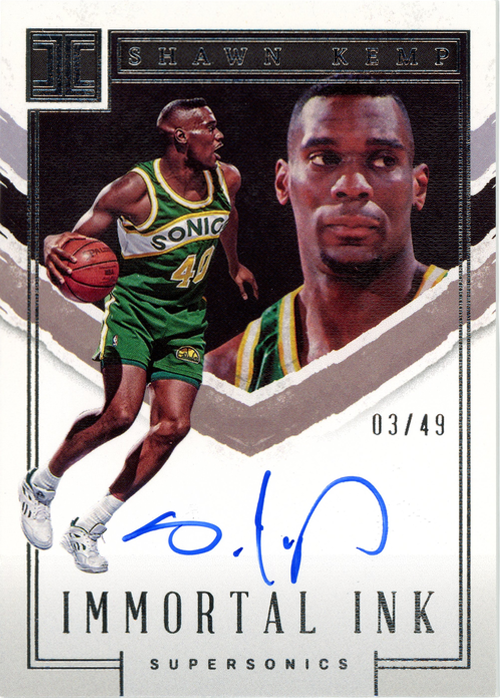 Shawn Kemp trading card