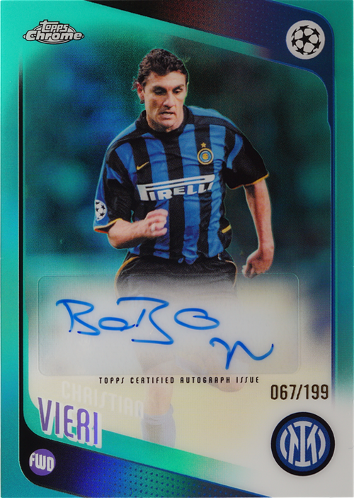 Christian Vieri trading card