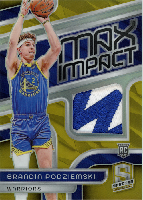 Brandin Podziemski trading card