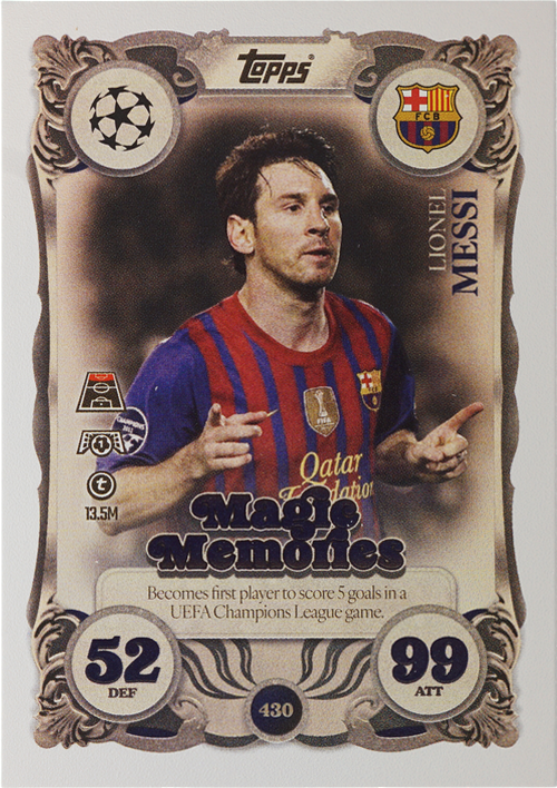 Lionel Messi trading card