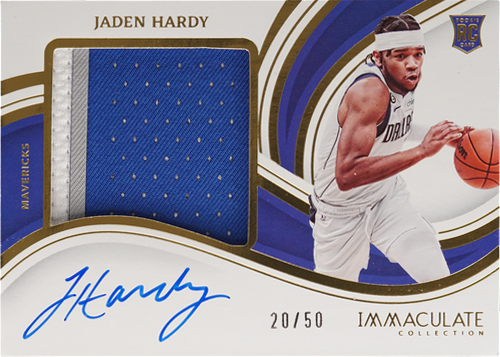 Jaden Hardy trading card
