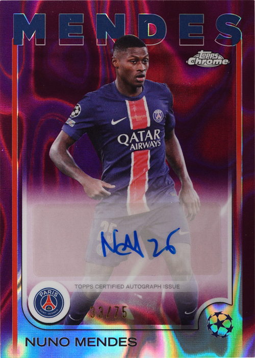 Nuno Mendes trading card