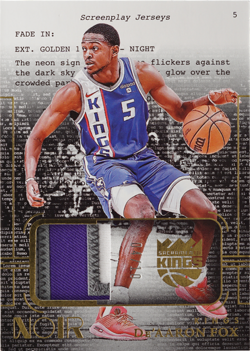 De'Aaron Fox trading card