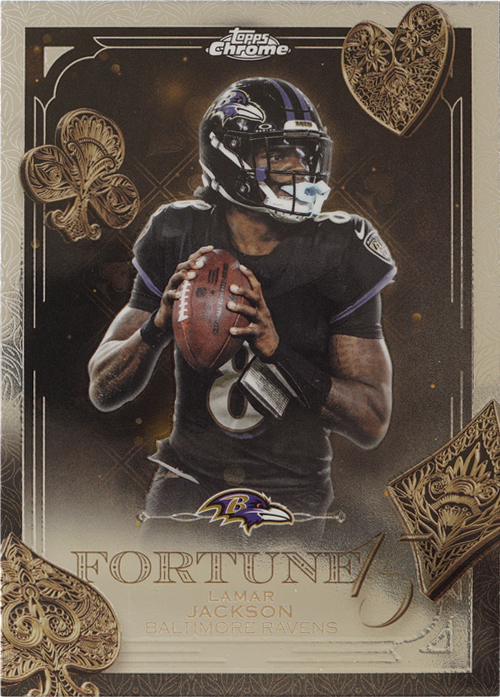 Lamar Jackson trading card