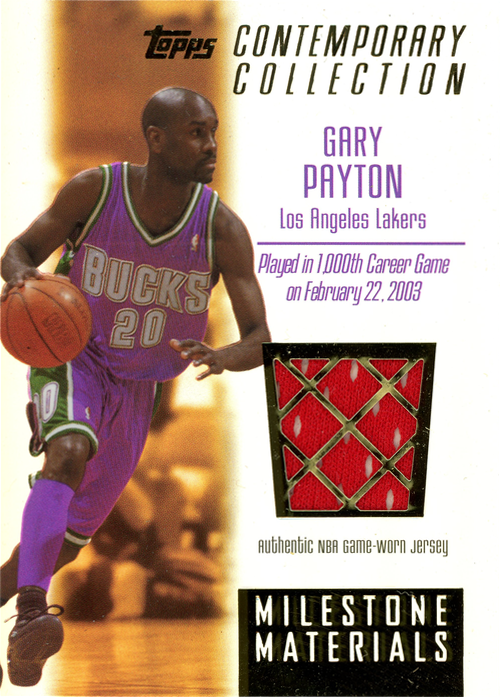 Gary Payton trading card