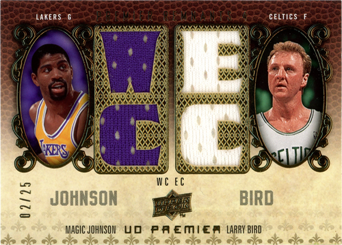 Magic Johnson/Larry Bird trading card