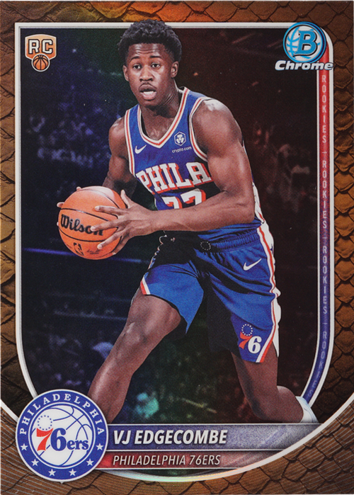 VJ Edgecombe trading card