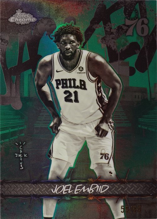 Joel Embiid trading card