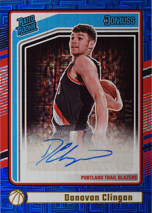 Donovan Clingan trading card