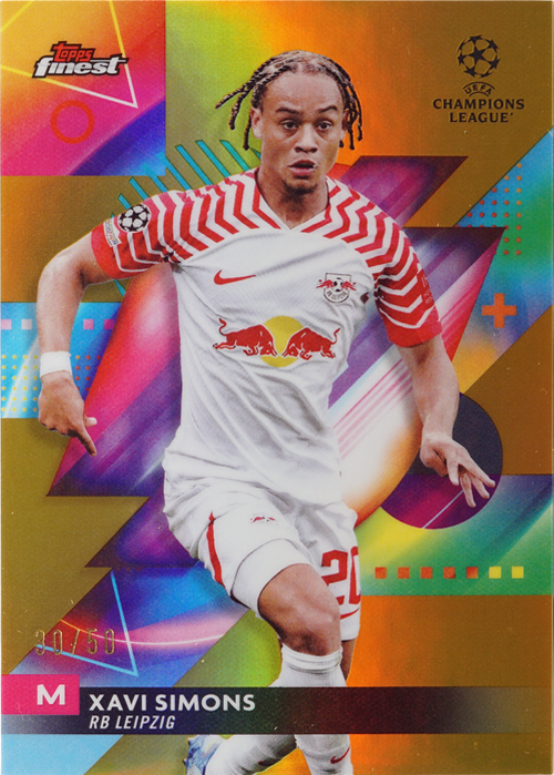 Xavi Simons trading card