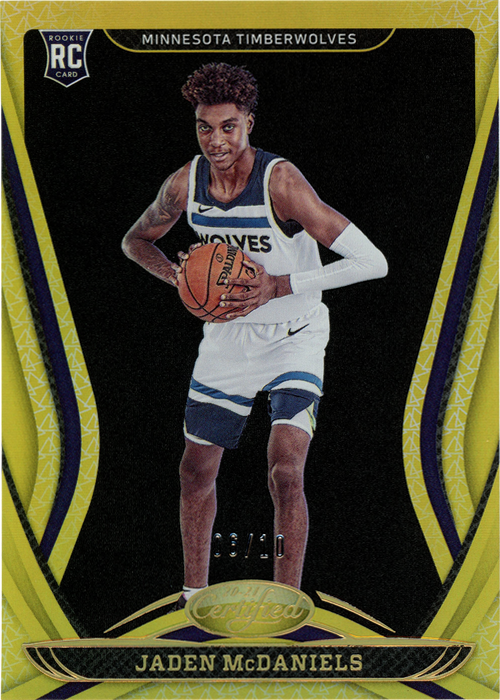 Jaden McDaniels trading card