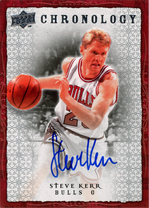 Steve Kerr trading card