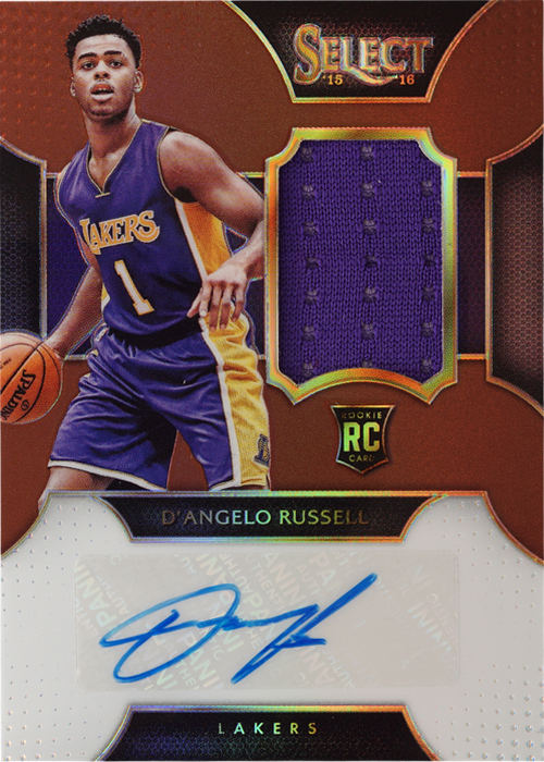 D'Angelo Russell trading card