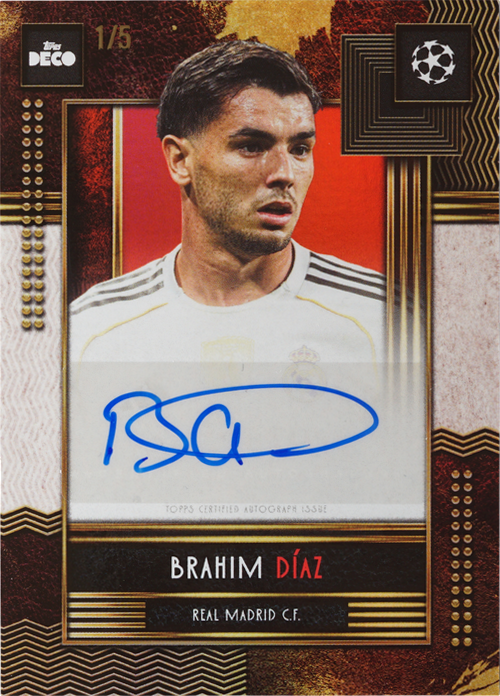 Brahim DÃaz trading card