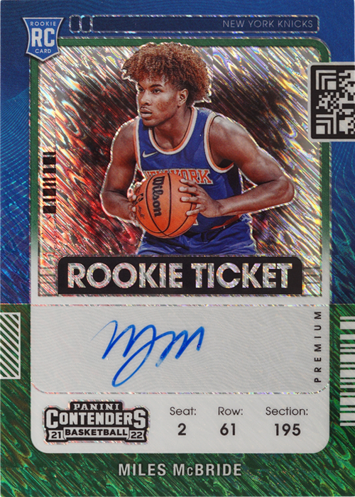 Miles McBride trading card