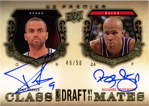 Tony Parker/ Richard Jefferson trading card