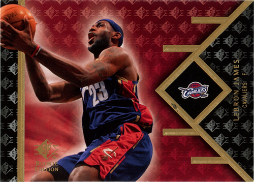 Lebron James trading card