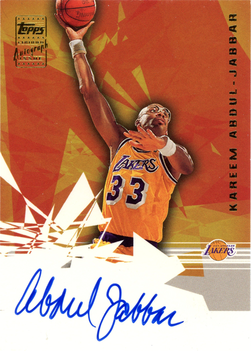 Kareem Abdul-Jabbar trading card