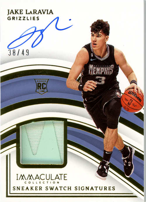 Jake LaRavia trading card