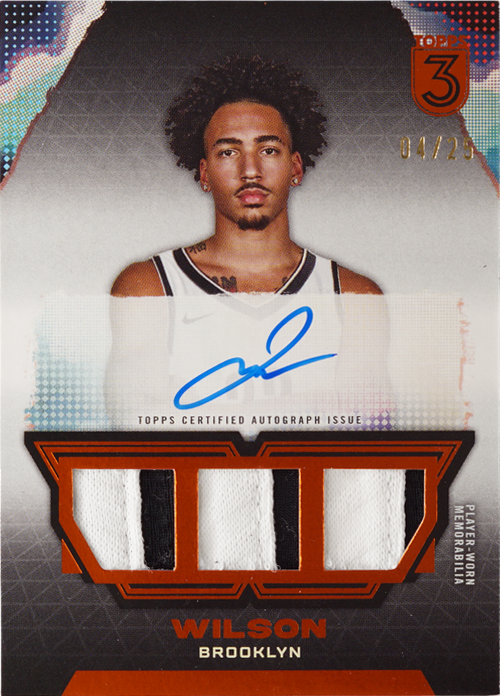 Jalen Wilson trading card