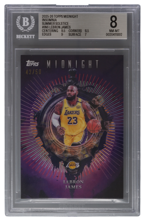 LeBron James trading card