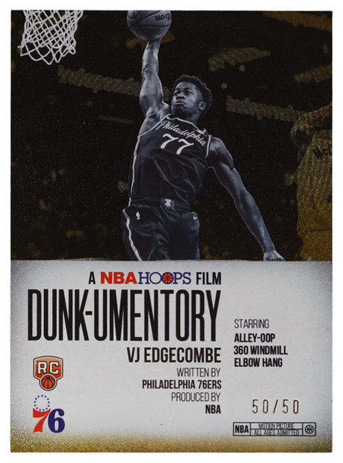 VJ Edgecombe trading card