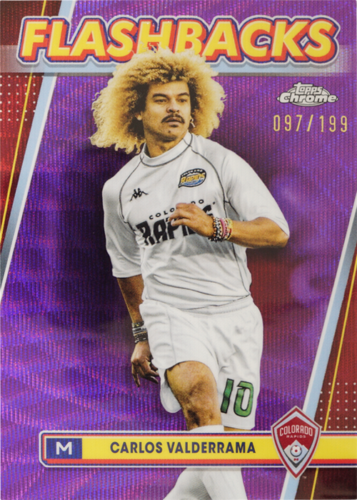 Carlos Valderrama trading card