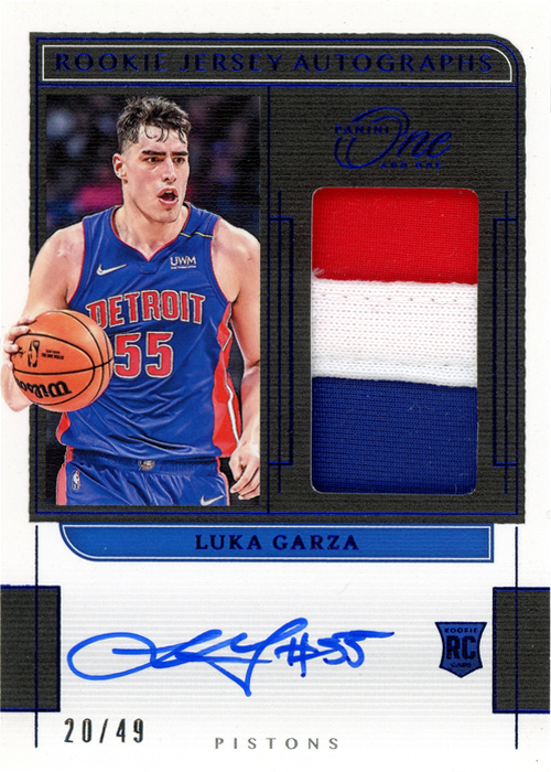 Luka Garza trading card
