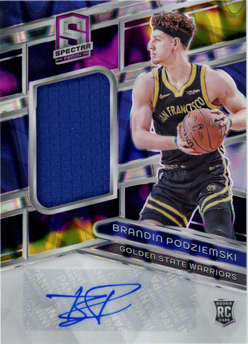 Brandin Podziemski trading card