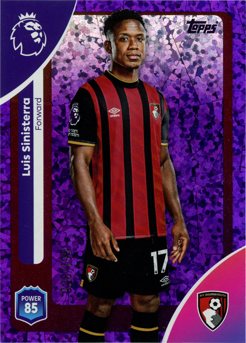 Luis Sinisterra trading card