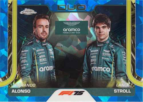 Fernando Alonso / Lance Stroll trading card