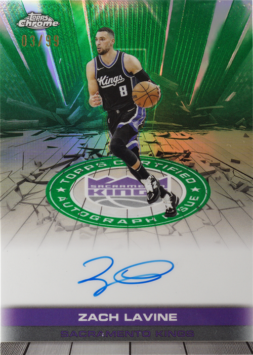 Zach Lavine trading card
