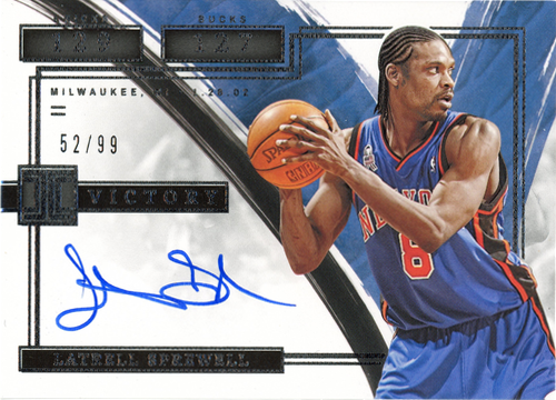 Latrell Sprewell trading card