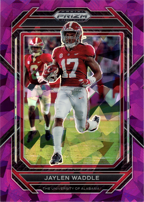 Jaylen Waddle trading card
